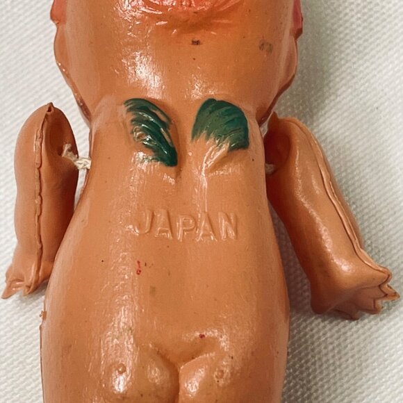 Kewpie Doll Vintage Japan Made  Figurine With String Arms Collectible Toy - Picture 3 of 5